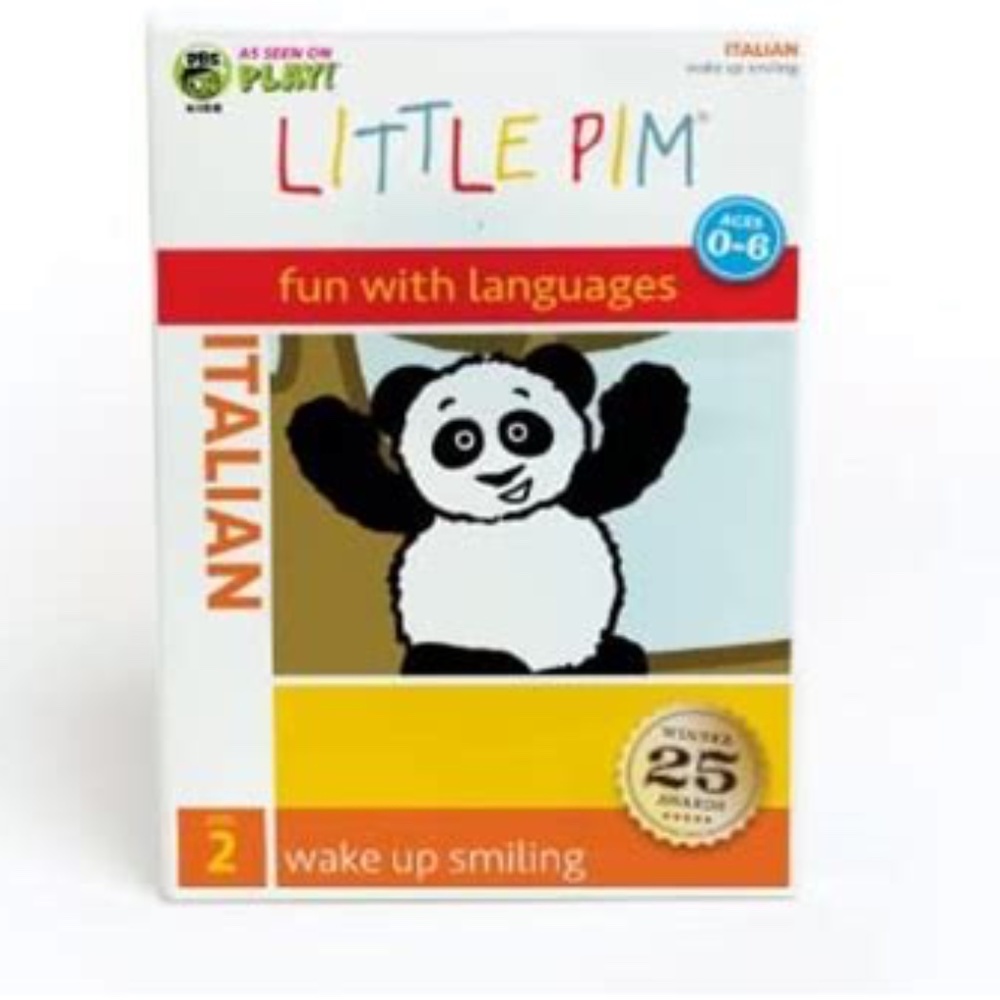 Little PIM  ITALIAN 6 DVD language DVD's for toddler/preschoolers NWOT
